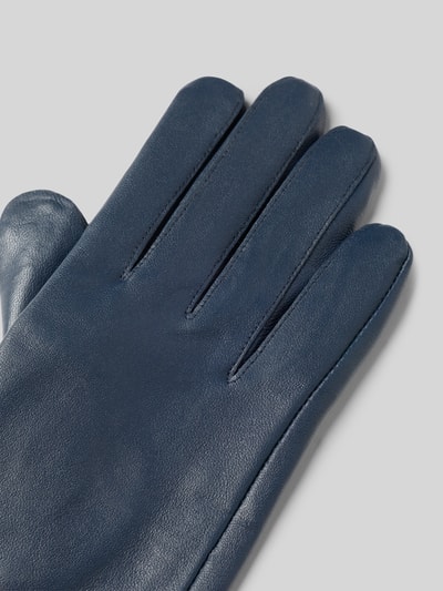 FI.NE Handschuhe in Leder-Optik Marine 3