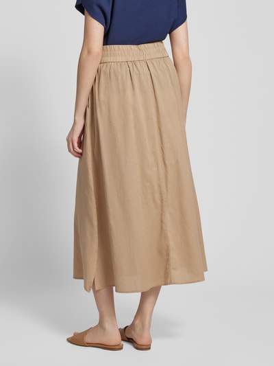 Fransa Midirok met elastische band, model 'Maddie' Beige - 5