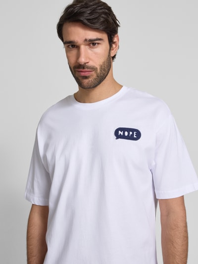 MCNEAL Loose fit T-shirt met ronde hals Wit - 3