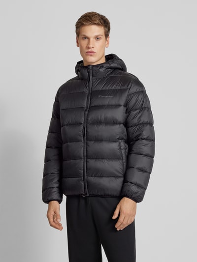 CHAMPION Steppjacke mit Label-Print Black 4