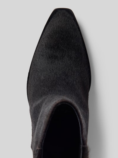 ALOHAS Sztyblety ze skóry naturalnej z obszyciem ze sztucznego futra model ‘Syd’ Ciemnobrązowy 3