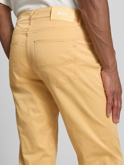 Brax Regular Fit Stoffhose mit Lyocell-Anteil Modell 'Cadiz' GELB 3