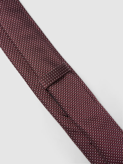 BOSS Slim Fit Krawatte mit Allover-Muster Bordeaux 3