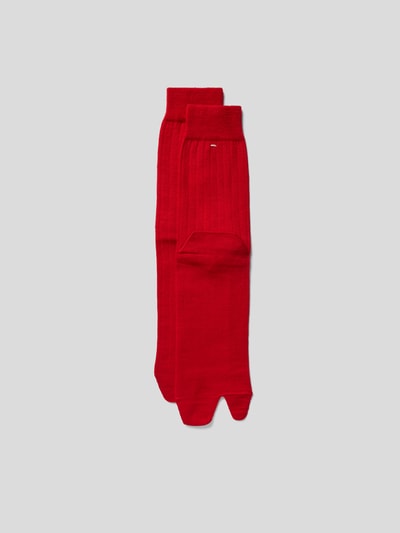 Maison Margiela Socken mit Tabi-Toe Rot 1