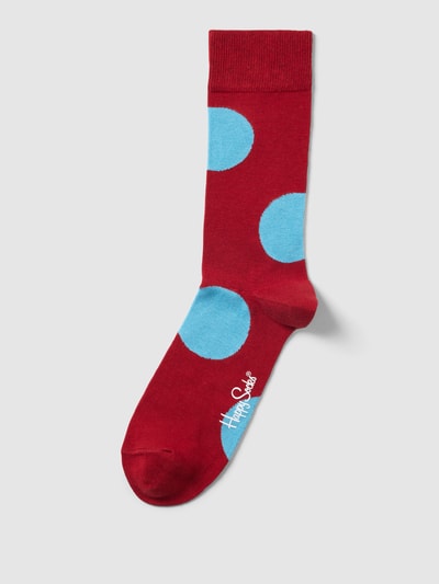 Happy Socks Socken mit Polka Dots Modell 'Jumbo Dot' Rot 1