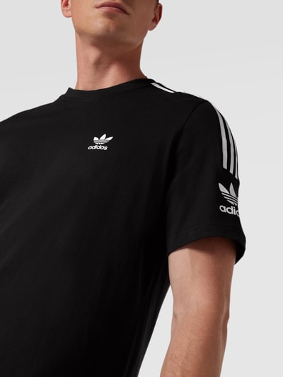 adidas Originals Regular Fit T-Shirt mit Label-Streifen Black 3