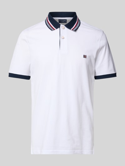 Christian Berg Men Regular fit poloshirt van puur katoen Wit - 2