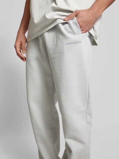 Pegador Sweatpants mit Label-Print Hellgrau 3