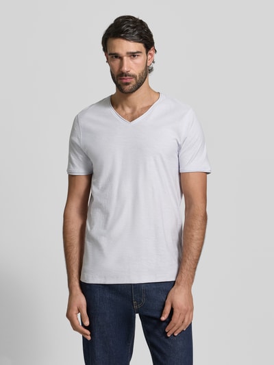 MCNEAL T-Shirt mit V-Ausschnitt Hellblau 4