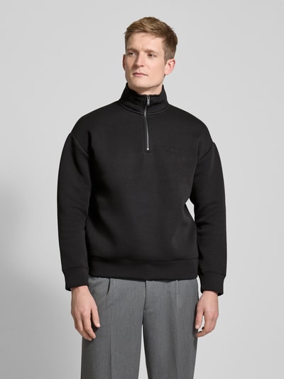 CK Calvin Klein Sweatshirt mit Label-Detail Black 4