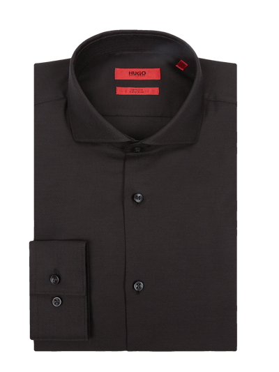 HUGO Slim Fit Business-Hemd mit Haifischkragen (black) online kaufen