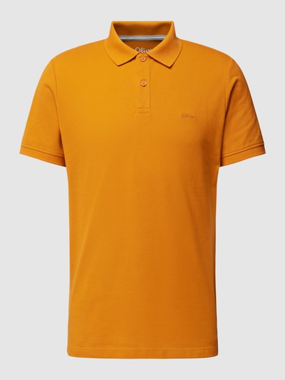 s.Oliver RED LABEL Poloshirt mit Label-Stitching Orange 2