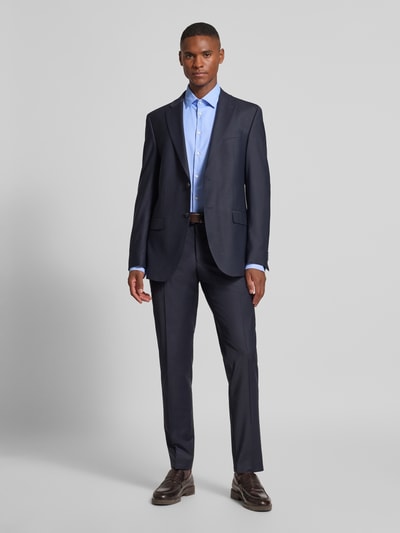 Jake*s Slim Fit Business-Hemd mit extra langem Arm Bleu 1