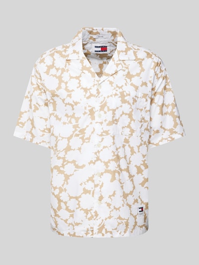 Tommy Jeans Koszula casualowa o kroju relaxed fit z kwiatowym wzorem Beżowy 2