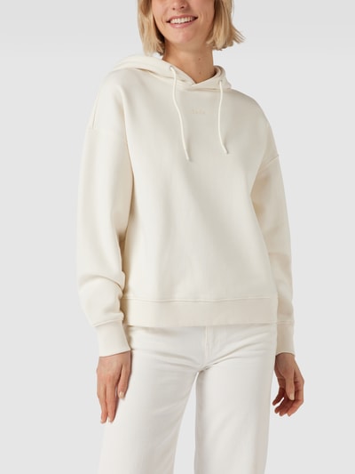 Jake*s Casual Hoodie met statementprint Offwhite - 4