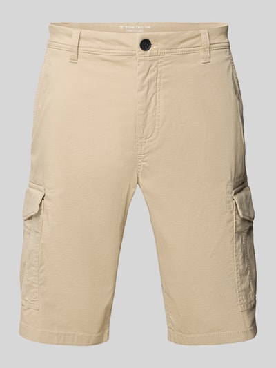 Tom Tailor Regular Fit Cargoshorts aus Baumwoll-Elasthan-Mix Beige 2