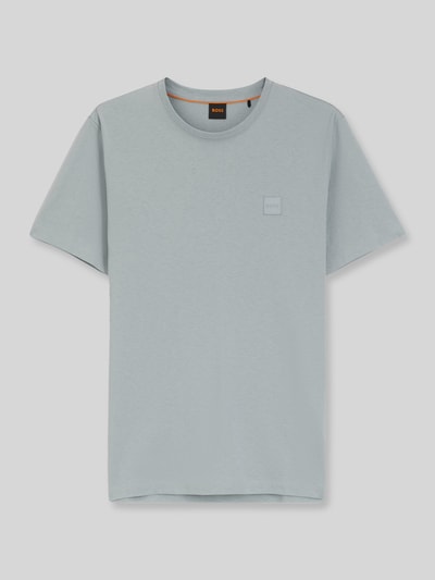 BOSS Orange Regular fit T-shirt van puur katoen model 'TALES' IJsblauw - 2