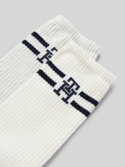 Tommy Hilfiger Socken mit Label-Print im 2er-Pack Offwhite 2