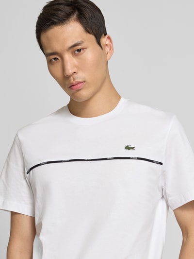 Lacoste T-Shirt mit Logo-Badge Weiss 3