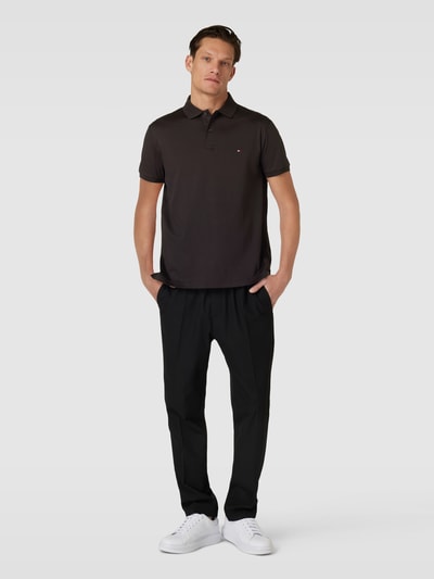 Tommy Hilfiger Regular Fit Poloshirt mit Label-Stitching Black 1