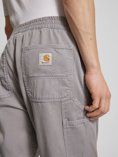 Carhartt Work In Progress Relaxed Fit Hose mit elastischem Bund Modell 'FLINT' Stein 3