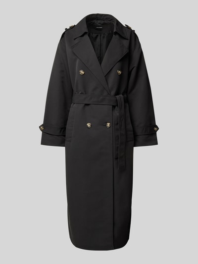 Vero Moda Taillierter Trenchcoat mit Riegeln Modell 'CHLOE' Black 2