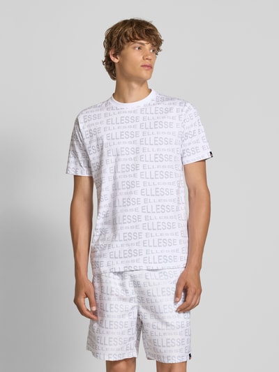 Ellesse T-shirt met labelprints, model 'DISTORTA' Wit - 4