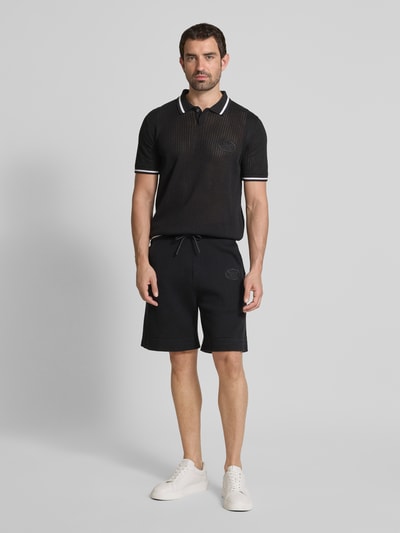 BOSS Green Sweatshorts mit Label-Stitching Modell 'Heritage' Black 1