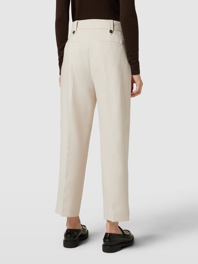 MAX&Co. Spodnie z zakładkami w pasie z dodatkiem wiskozy model ‘BARABBA’ Biały 5