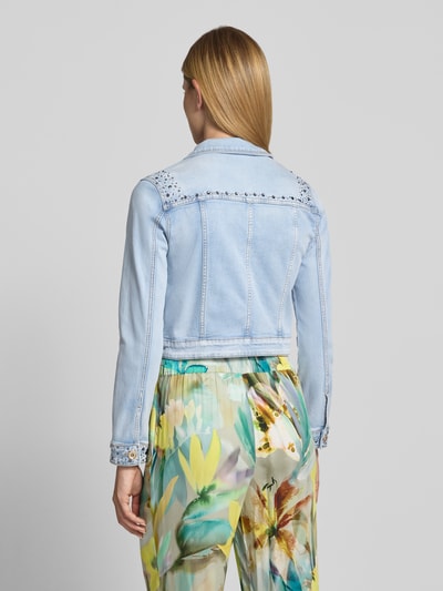 Betty Barclay Cropped Jeansjacke mit Ziersteinbesatz Jeansblau 5
