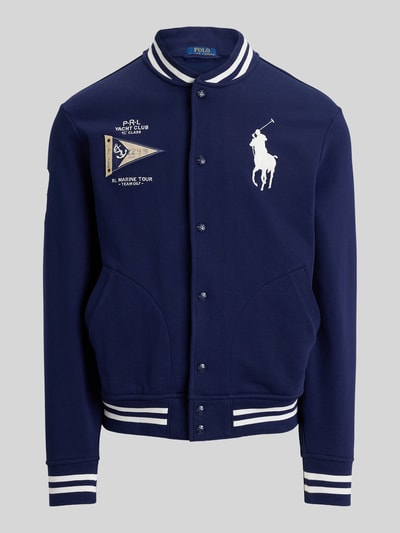 Polo Ralph Lauren regular fit sweatjack in college-look Marineblauw - 2