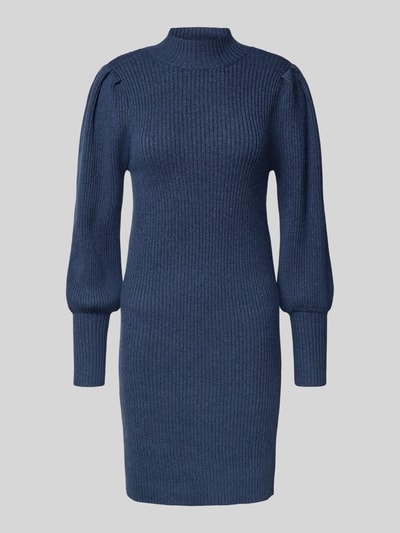 Only Comfort Fit Strickkleid aus Viskose-Mix Modell 'KATIA' Dunkelblau Melange 2