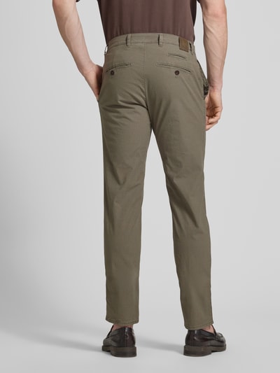 Brax Spodnie o kroju regular fit z wpuszczanymi kieszeniami model ‘FABIO’ Khaki 5