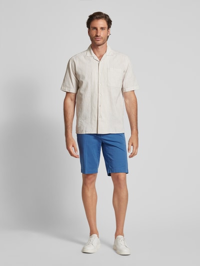 Brax Regular Fit Chino-Shorts mit Gesäßtaschen Modell 'BOZEN' Bleu 1