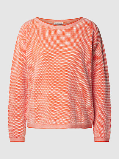 Tom Tailor Gebreide pullover met all-over motief Rood - 2