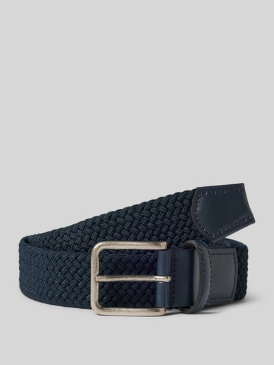 Lloyd Men's Belts Pasek z efektem plecionki Granatowy 1