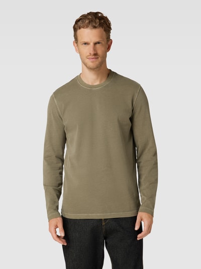 Marc O'Polo Longsleeve mit Rundhalsausschnitt Oliv 4