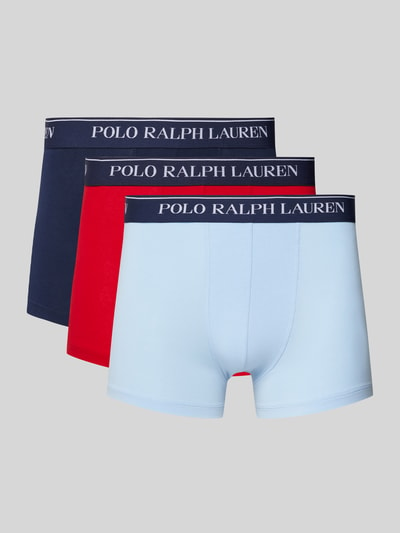 Polo Ralph Lauren Underwear Trunks mit elastischem Label-Bund im 3er-Pack Hellblau 1