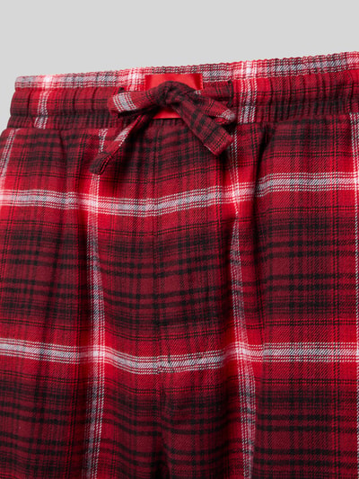 HUGO Comfort Fit Pyjama-Hose aus reiner Baumwolle Modell 'LOUK' Bordeaux 2
