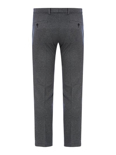 Drykorn Slim fit pantalon met geweven structuur, model 'Sight'  Donkerblauw - 4