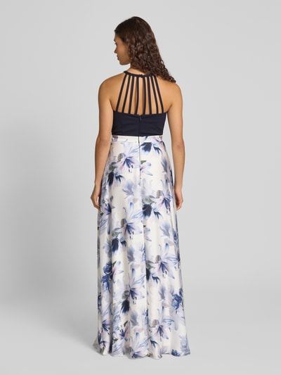 Jake*s Cocktail Abendkleid im Stufen-Look Marine Melange 5