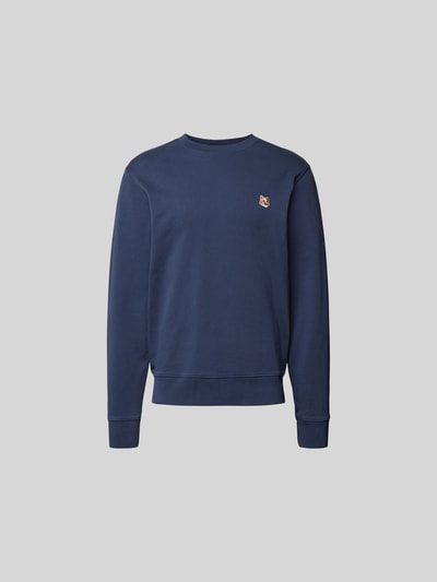 MAISON KITSUNE Sweatshirt aus reiner Baumwolle Dunkelblau 1