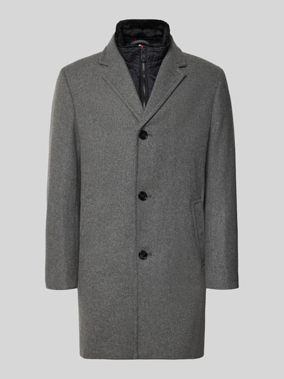 HECHTER PARIS Lange jas van wolmix Grafiet - 2