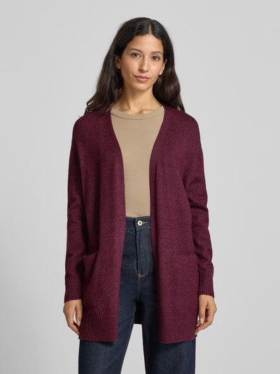 Christian Berg Woman Strickjacke mit offener Vorderseite Kirsche Melange 4