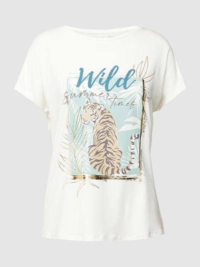 Christian Berg Woman T-shirt met motiefprint Offwhite - 2