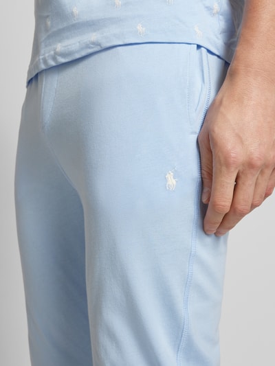 Polo Ralph Lauren Underwear Pyjama-Hose mit Label-Patch Hellblau 3