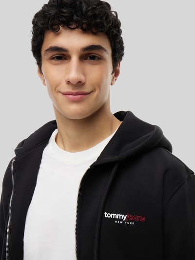 Tommy Jeans relaxed fit sweatjack van katoenmix Zwart - 3