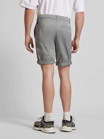 Tom Tailor Denim Slim Fit Chino-Shorts in unifarbenem Design Anthrazit 5