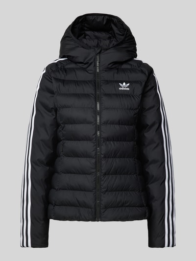 adidas Originals Slim Fit Steppjacke mit Label-Stitching Black 2