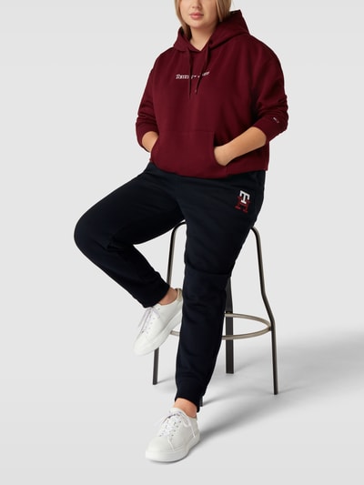 Tommy Hilfiger Curve PLUS SIZE Sweatpants mit Label-Stitching Modell 'MONOGRAM' Marine 1